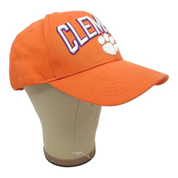 Top Of The World Clemson Tigers 3D Logo Snapback Cap Trucker Baseball Hat Orange - Picture 2 of 13